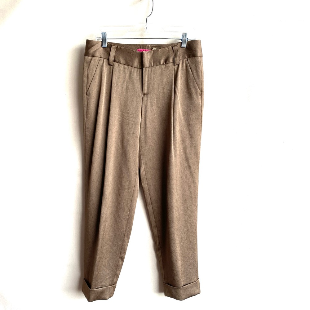 Alice+Olivia Metallic Trouser-worn twice